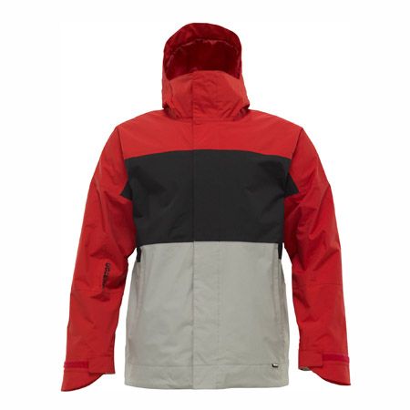 Męska Kurtka snowboardowa Burton Insulated Launch (cardinal / true black / iron gray)