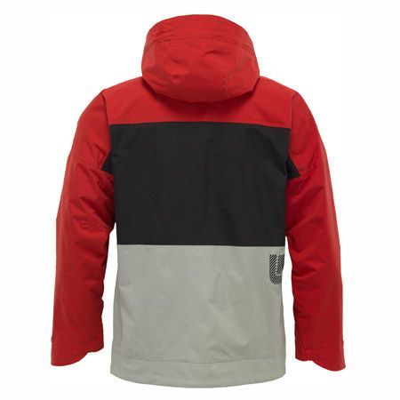 Męska Kurtka snowboardowa Burton Insulated Launch (cardinal / true black / iron gray)