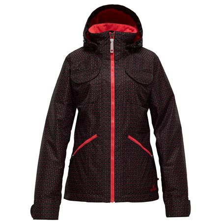 Damska Kurtka snowboardowa Burton Theory (true black dot com print)