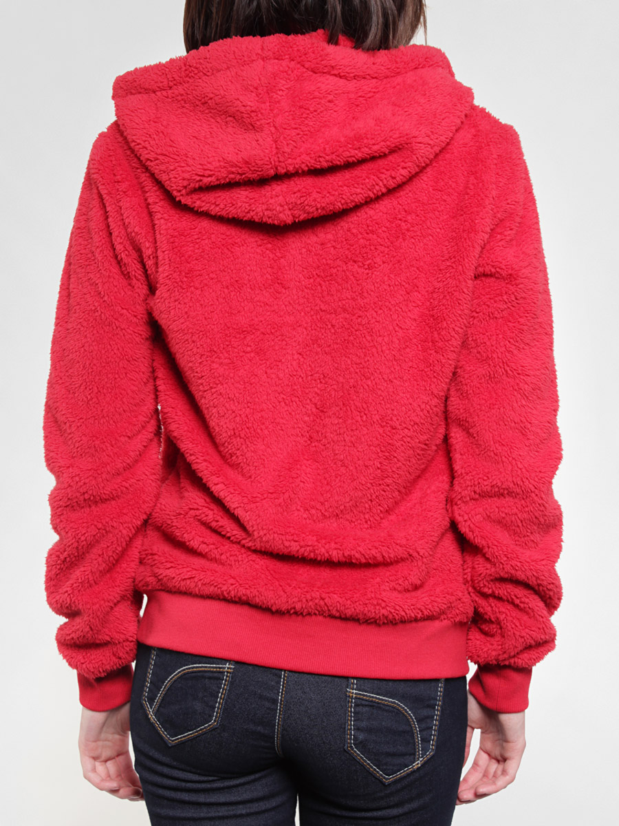 Polarowa bluza z kapturem Roxy ZHD 053 Wmn (red)