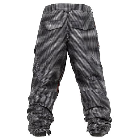 Męskie Spodnie snowboardowe Burton Poacher Insulated (true black gingham fade)