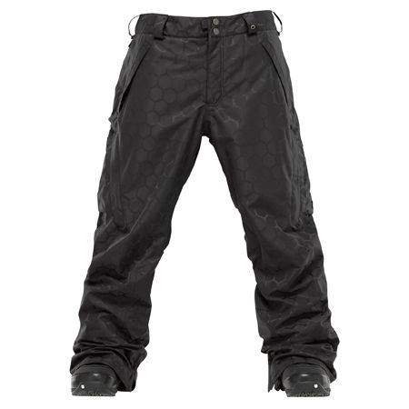 Męskie Spodnie snowboardowe Burton Vent (true black honeycomb jacquard)