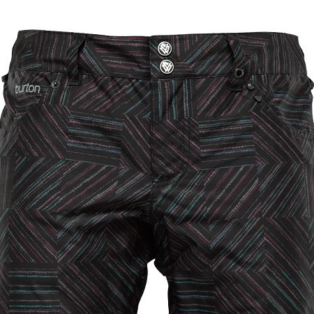 Damskie Spodnie snowboardowe Burton TWC Candy (true black ghost check)