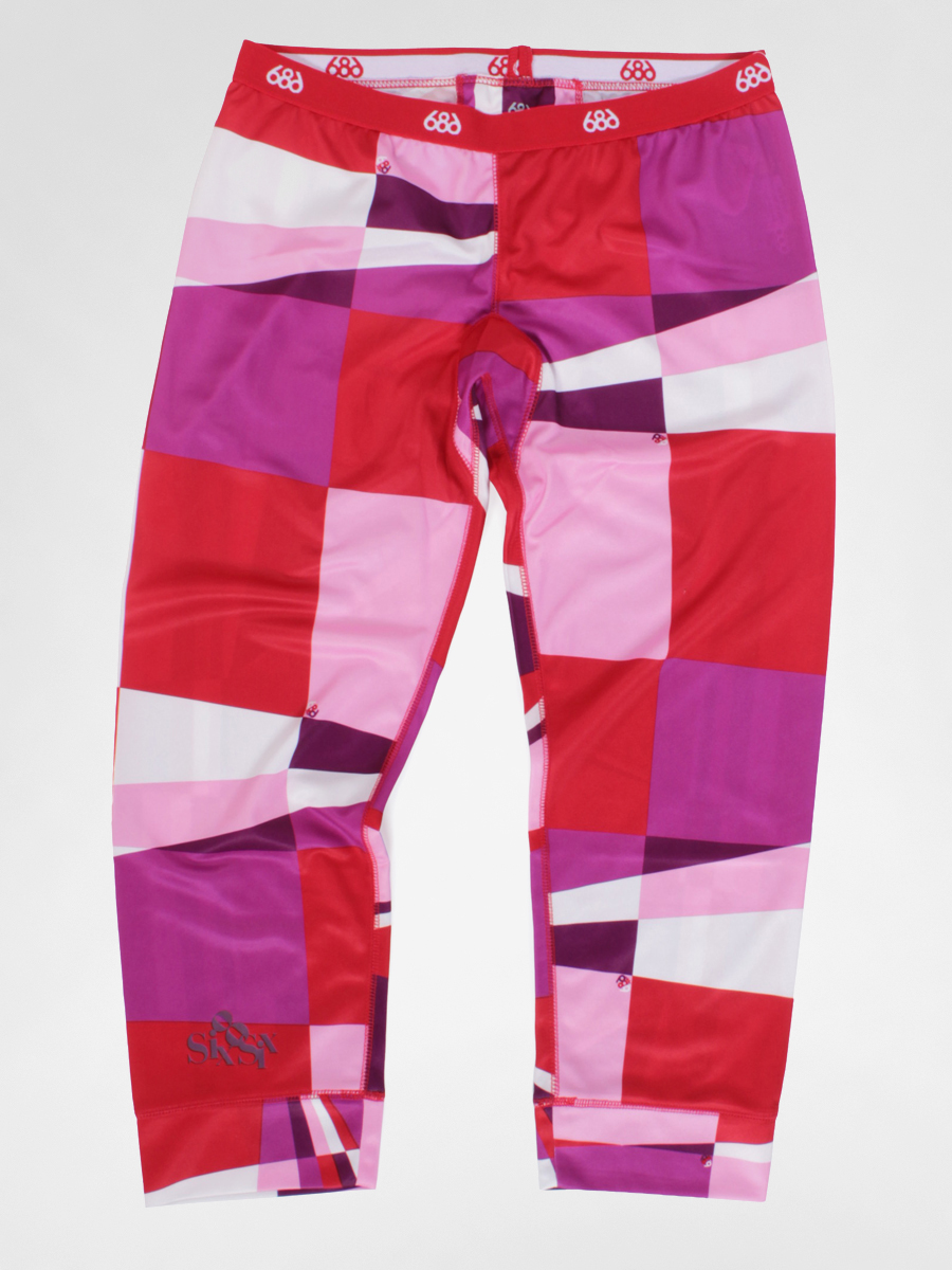 Damski Legginsy 686 Fracture Base Layer Bottom (red)