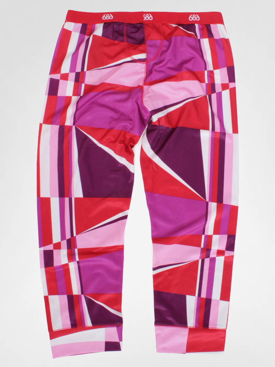 Damski Legginsy 686 Fracture Base Layer Bottom (red)