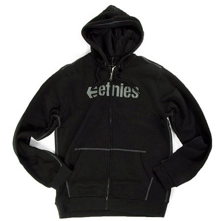 Bluza z kapturem Etnies Corporate Zip (black/black)