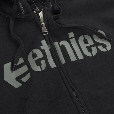 Bluza z kapturem Etnies Corporate Zip (black/black)