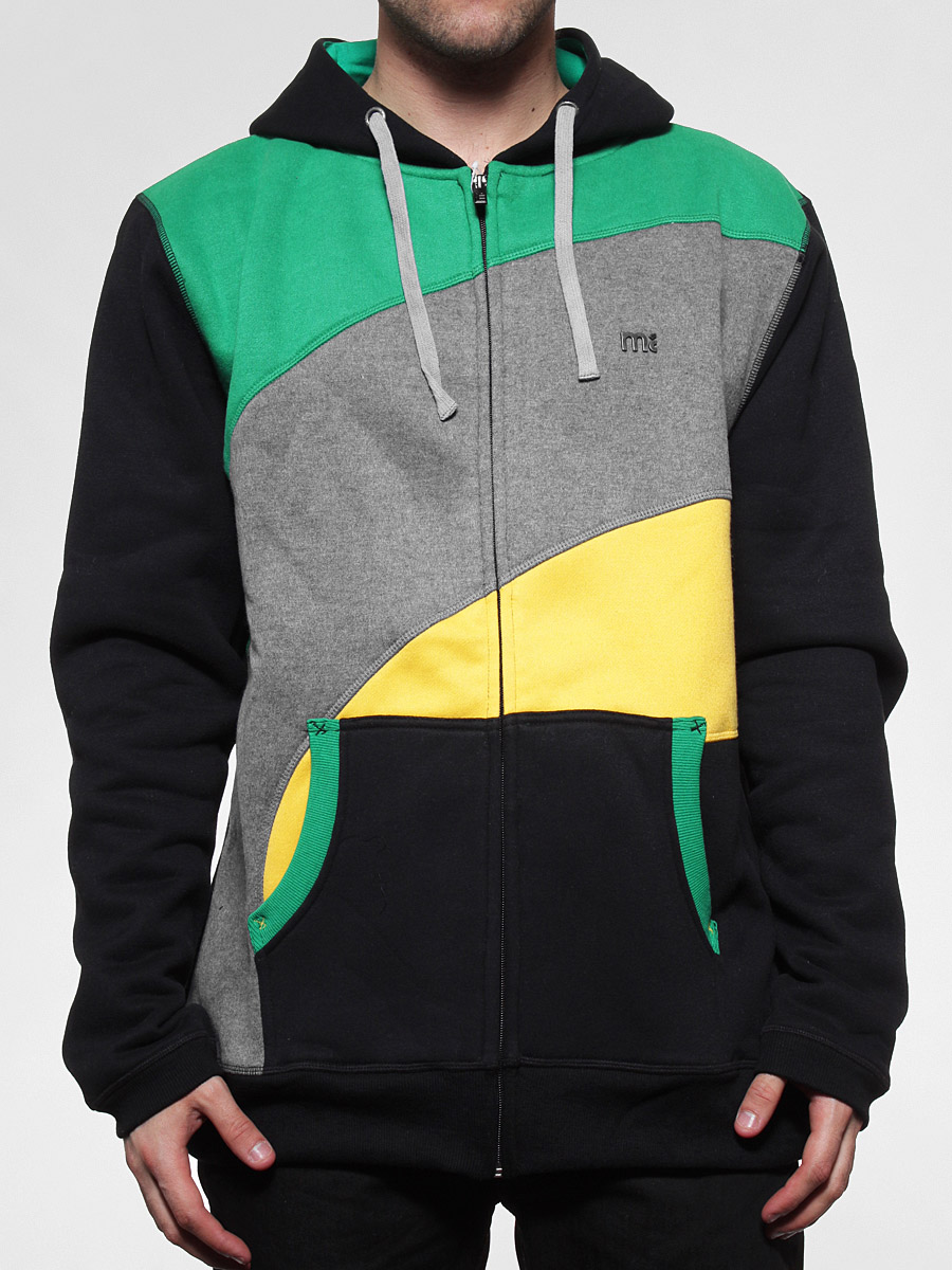 Bluza z kapturem Malita Circle ZHD (zielono czarno żółta)