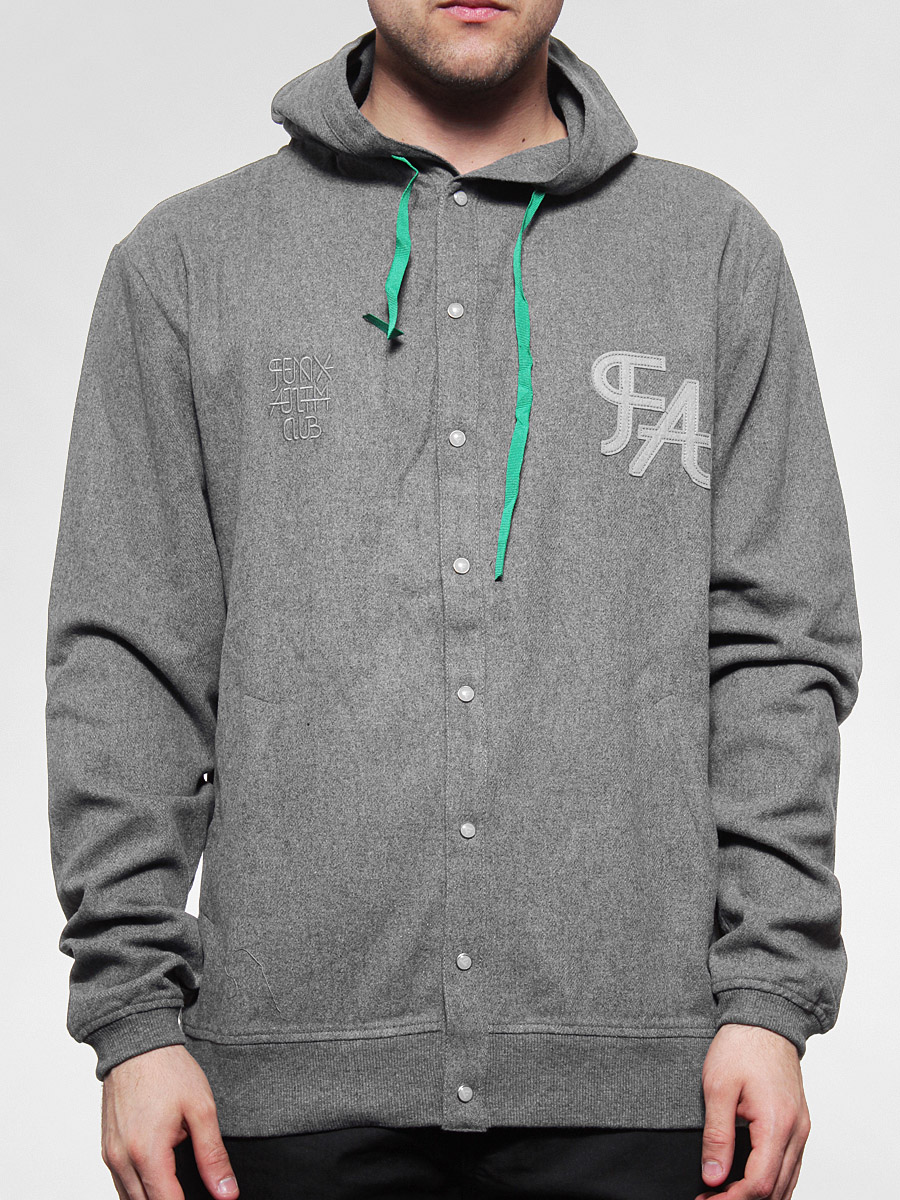 Bluza z kapturem Fenix Baseball ZHD (szary melanż)