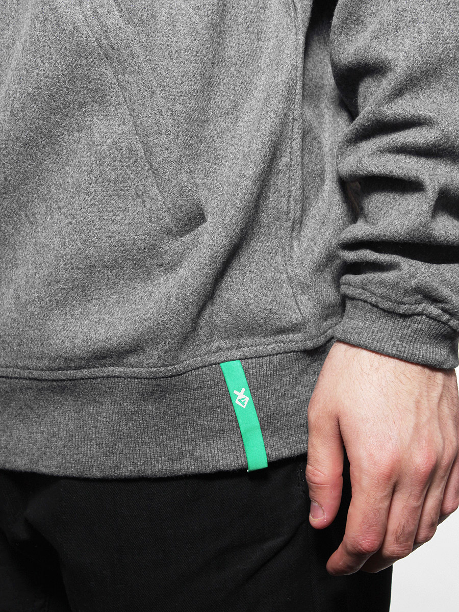 Bluza z kapturem Fenix Baseball ZHD (szary melanż)