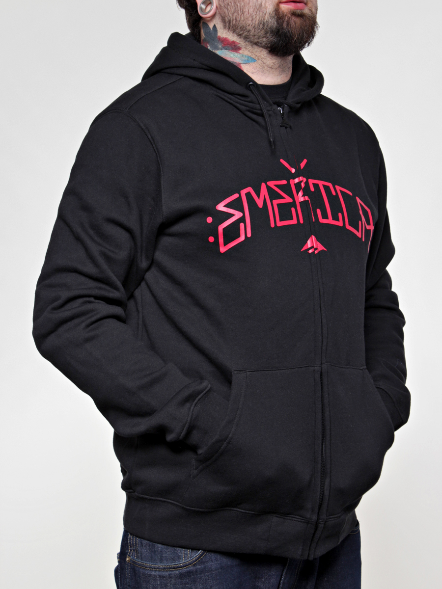 Bluza z kapturem Emerica Post Up Zip (black)