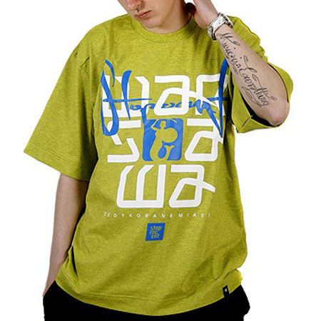 T-Shirt StoProcent TM Warszawa (oliwka/melanż)