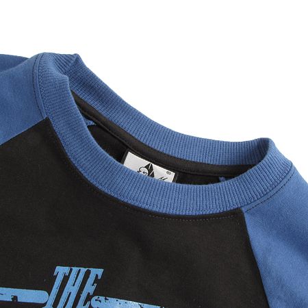 Longsleeve Nervous Block (black/royal)