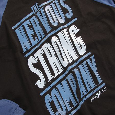 Longsleeve Nervous Block (black/royal)