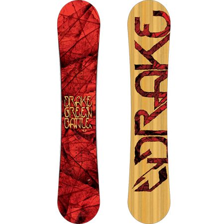 Męska Deska snowboardowa Drake Green Battle (red/wood) 159