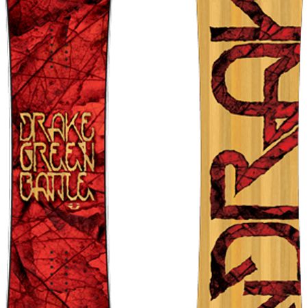 Męska Deska snowboardowa Drake Green Battle (red/wood) 159