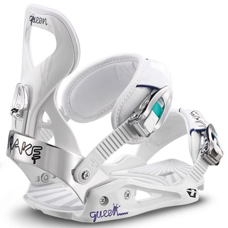 Damskie Wiązania snowboardowe Drake Queen (white)