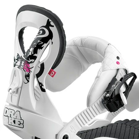 Damskie Wiązania snowboardowe Drake Jade (white)