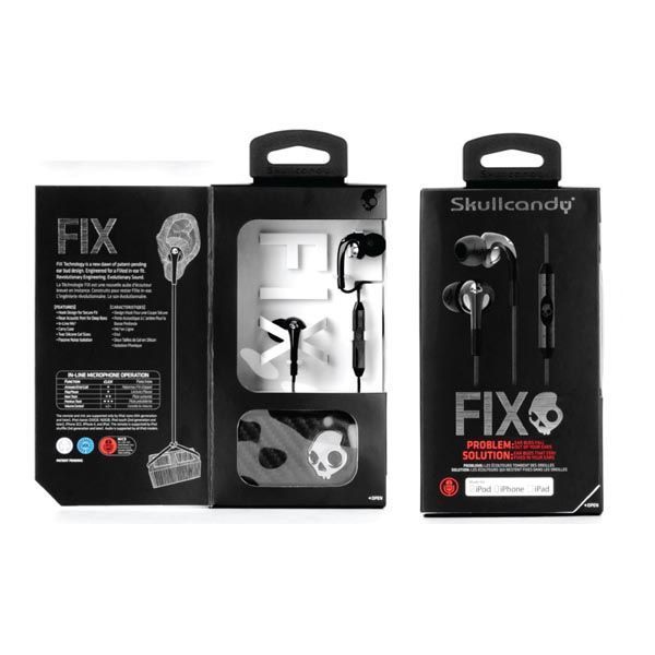 Słuchawki Skullcandy Fix Inear (black/chrome w/ mic3)