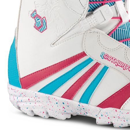 Damskie Buty snowboardowe Northwave Dahlia SL (white/light blue)