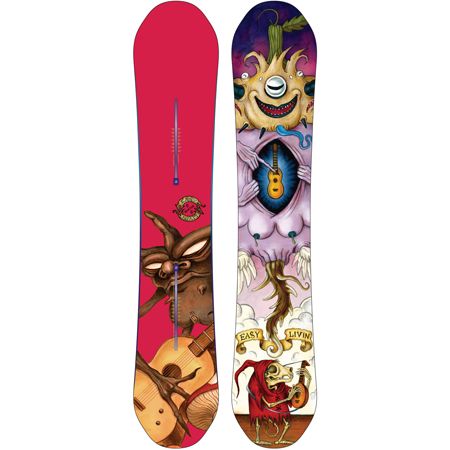 burton easy livin snowboards Livin Snow Devil flowing form of Danny Davis signature shapes Snowboard Burton Easy Livin Flying