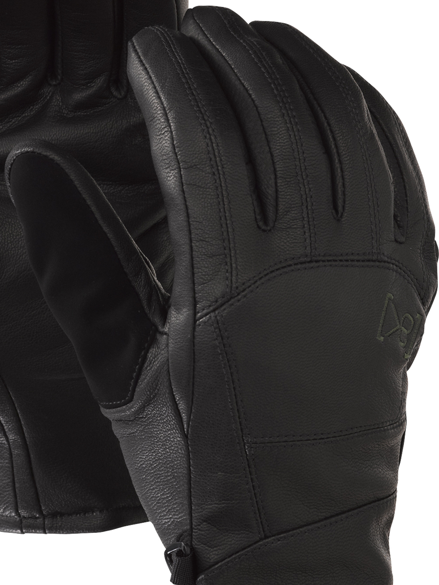 Rękawice snowboardowe Burton AK Leather tech (true black)
