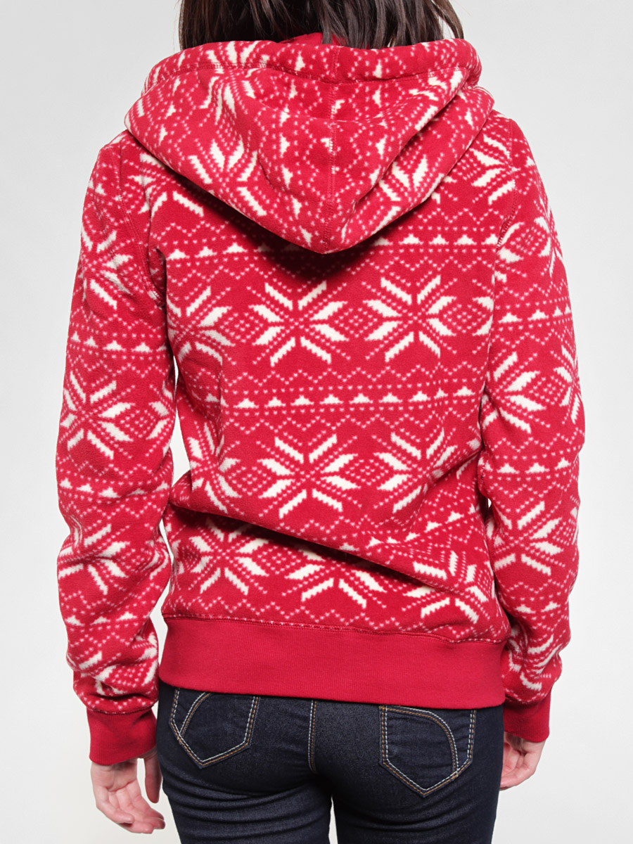 Polarowa bluza z kapturem Roxy XKWPO243 Wmn (jacq prt kkr)
