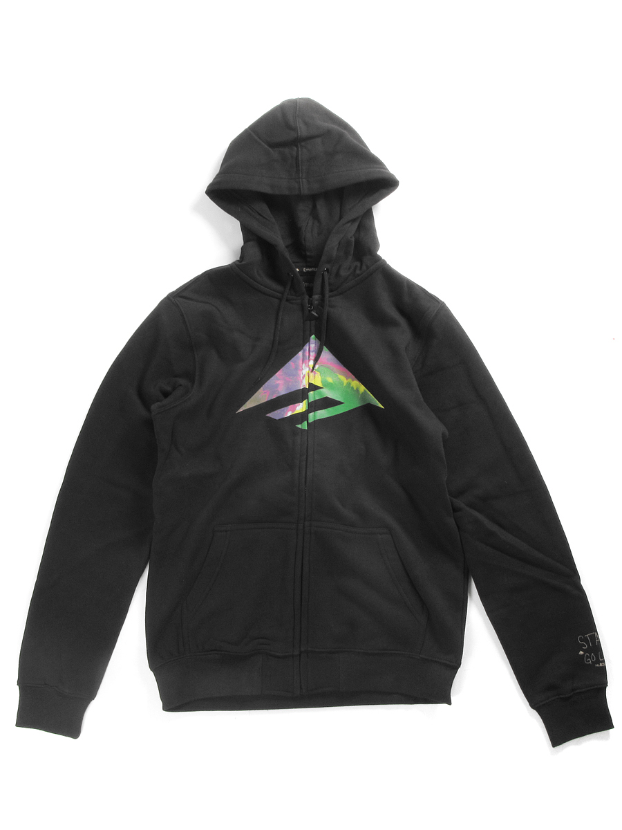 Bluza z kapturem Emerica Stay Gold Triangle Zip (black)