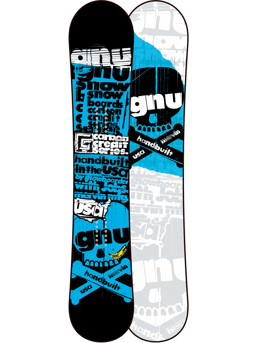 Męska Deska snowboardowa Gnu Carbon Credit BTX 156 (blu)