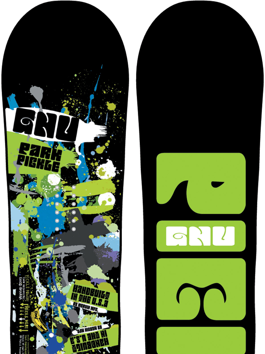 Deska snowboardowa Gnu Park Pickle BTX 153 - czarny (ast)