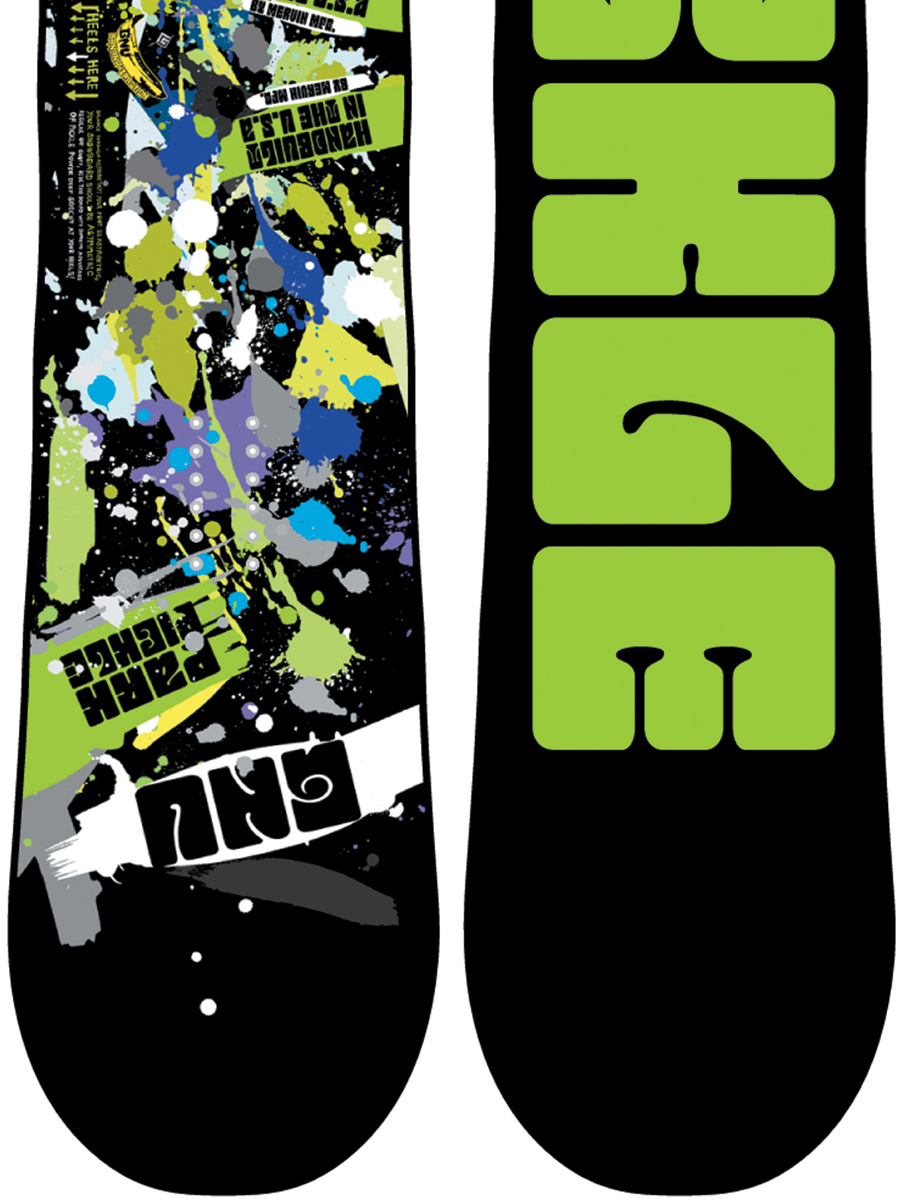 スノーボード GNU PARK PICKLE 153 Deska snowboardowa Gnu Park Pickle BTX 153 - czarny (ast)