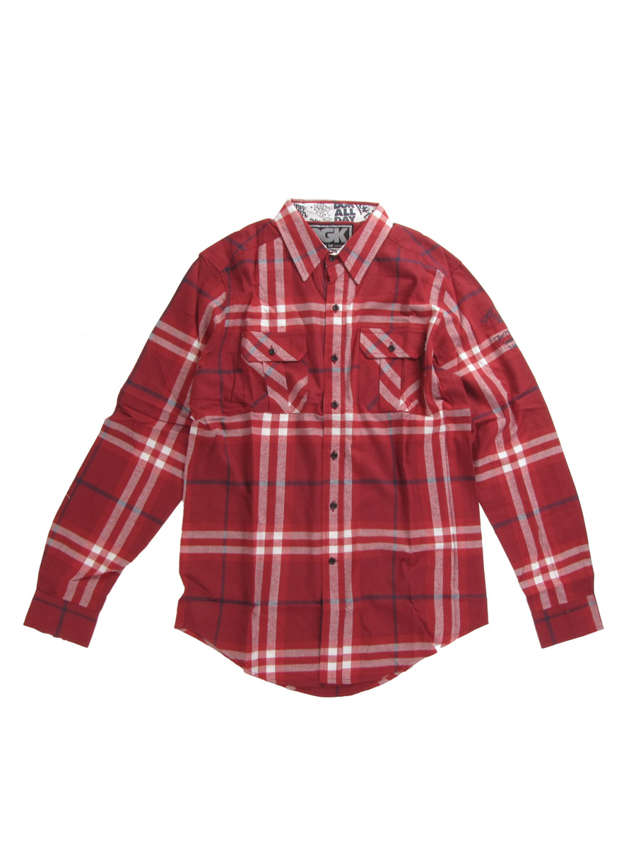 Koszula DGK From Nothing (burgundy)