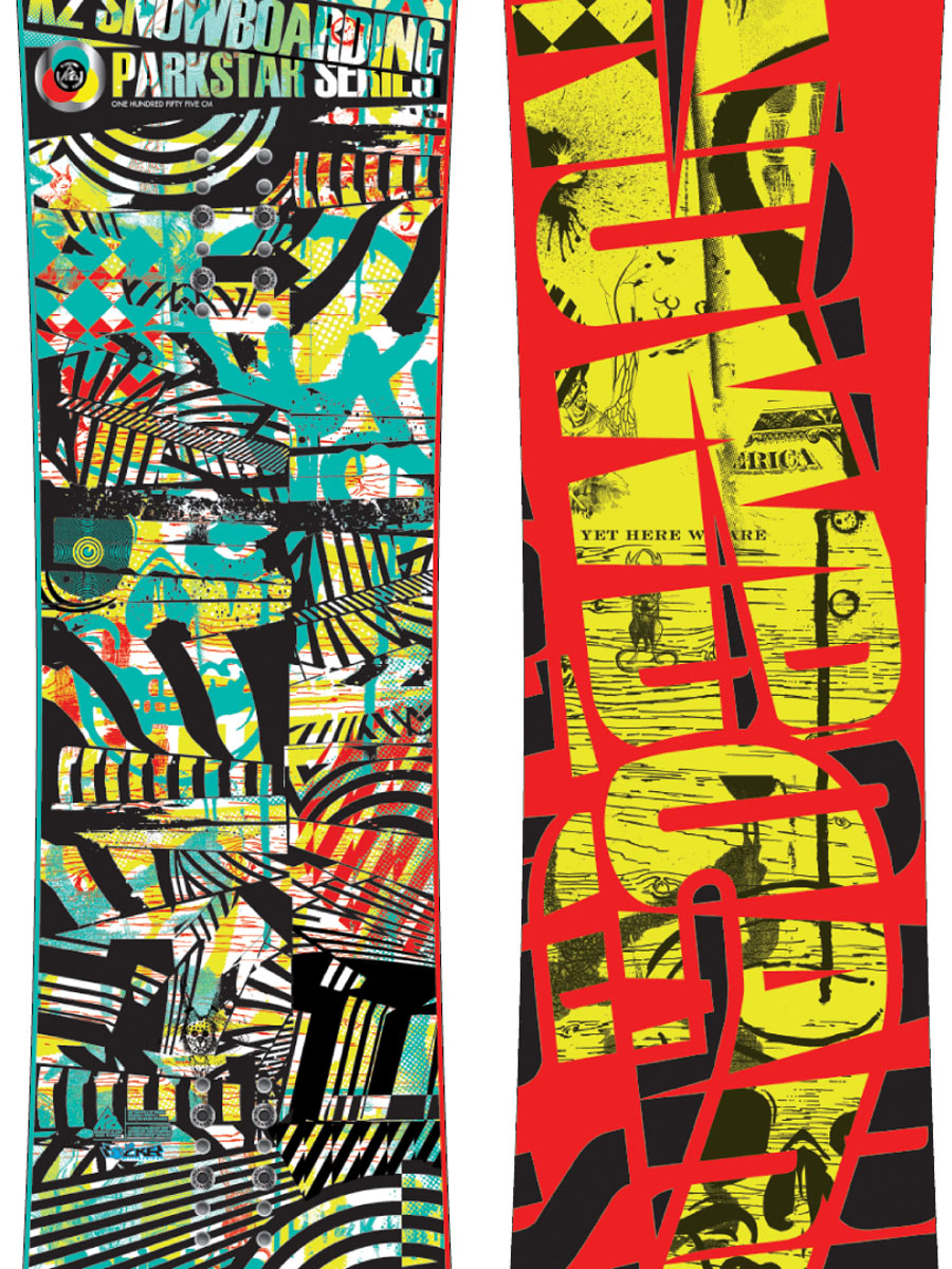 K2 PARK STAR 155 × K2 SONIC Snowboard K2 Parkstar 2010/2011 :: Snowboard and ski catalog