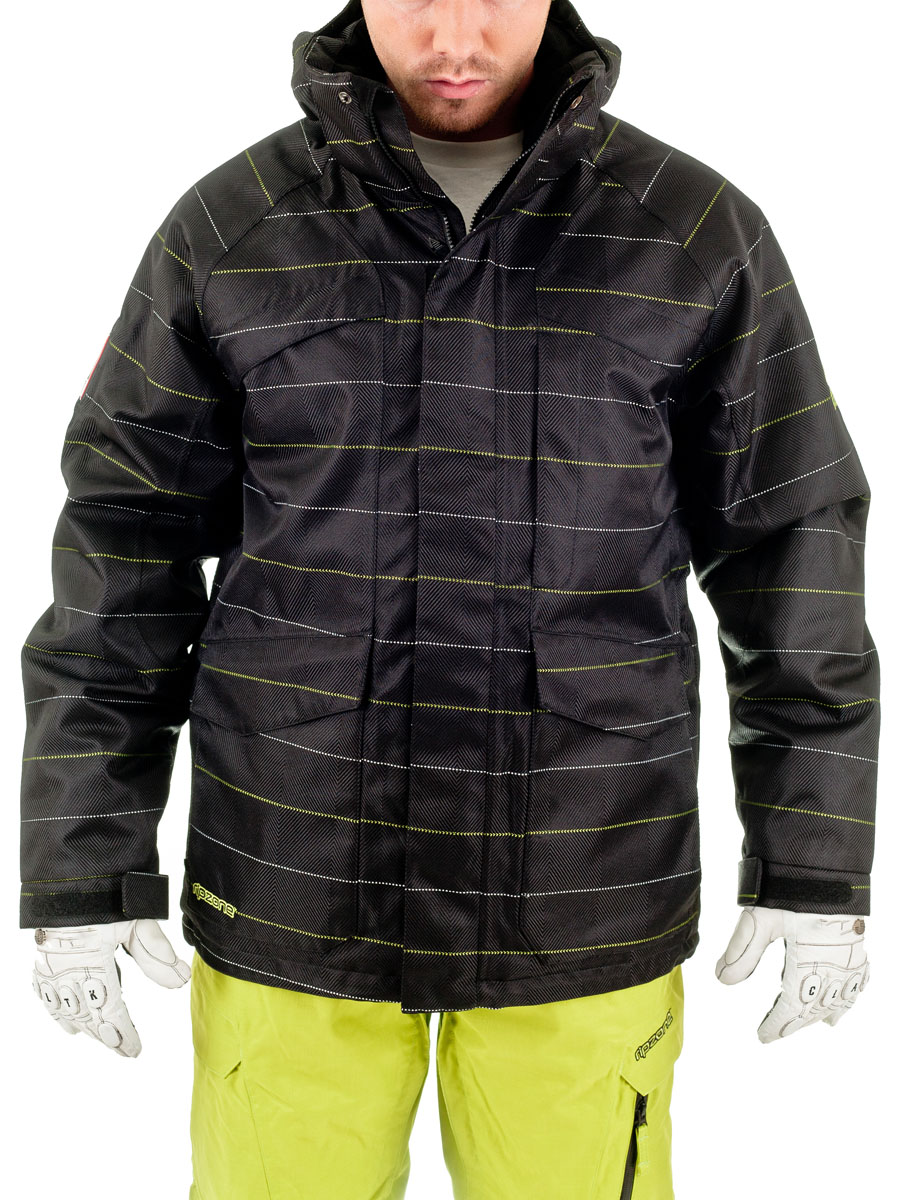 Męska Kurtka snowboardowa Ripzone Command Yarn Dyed (black/lime/white)