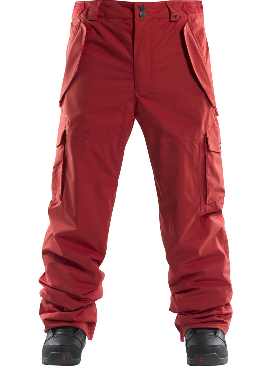 Męskie Spodnie snowboardowe Foursquare Chisel (186 red)