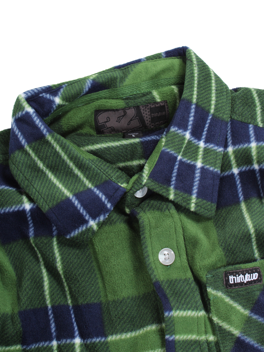 Męski Koszula ThirtyTwo Thermos Button Down (green)