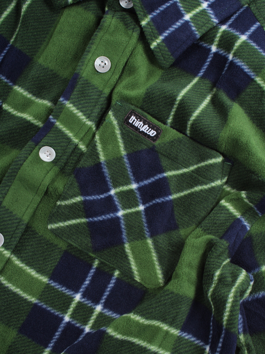 Męski Koszula ThirtyTwo Thermos Button Down (green)