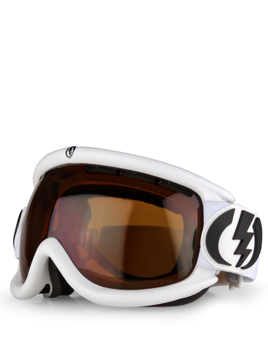 Gogle Electric EG1S (gloss white/bronze)