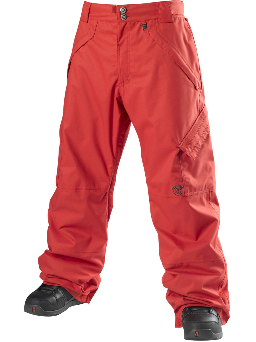Męskie Spodnie snowboardowe Special Blend Strike (red rum)
