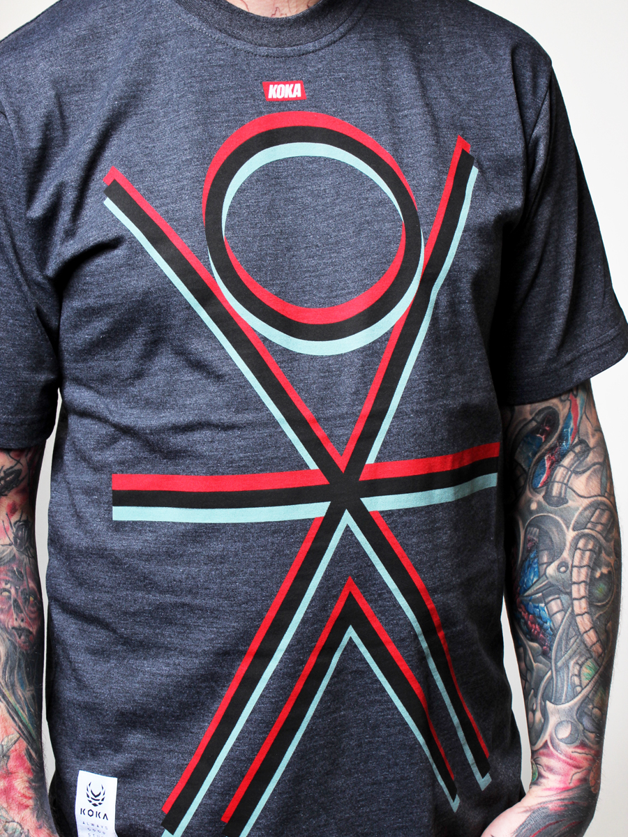 T-Shirt KOKA Human (grafitowy)