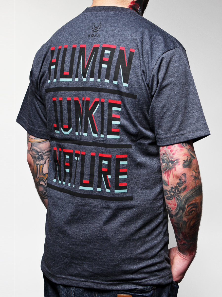 T-Shirt KOKA Human (grafitowy)