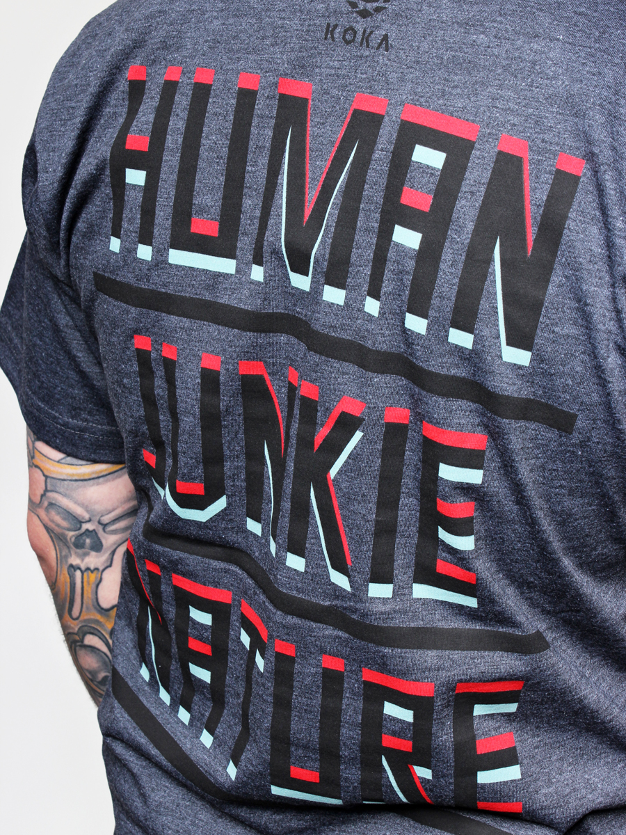 T-Shirt KOKA Human (grafitowy)
