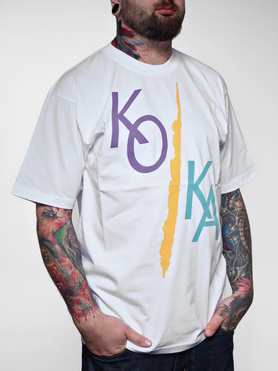 T-Shirt KOKA Percent (biały)