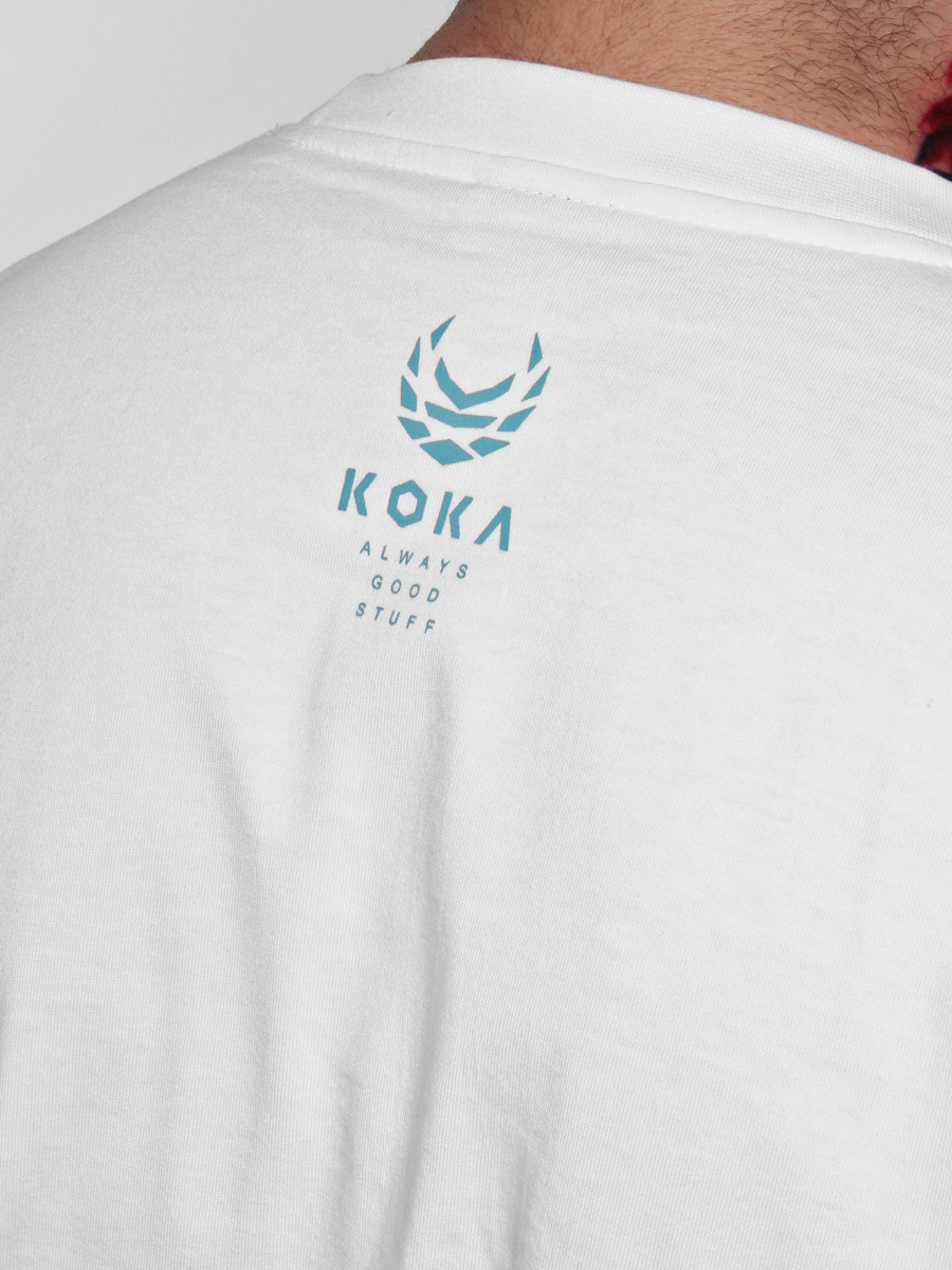 T-Shirt KOKA Percent (biały)