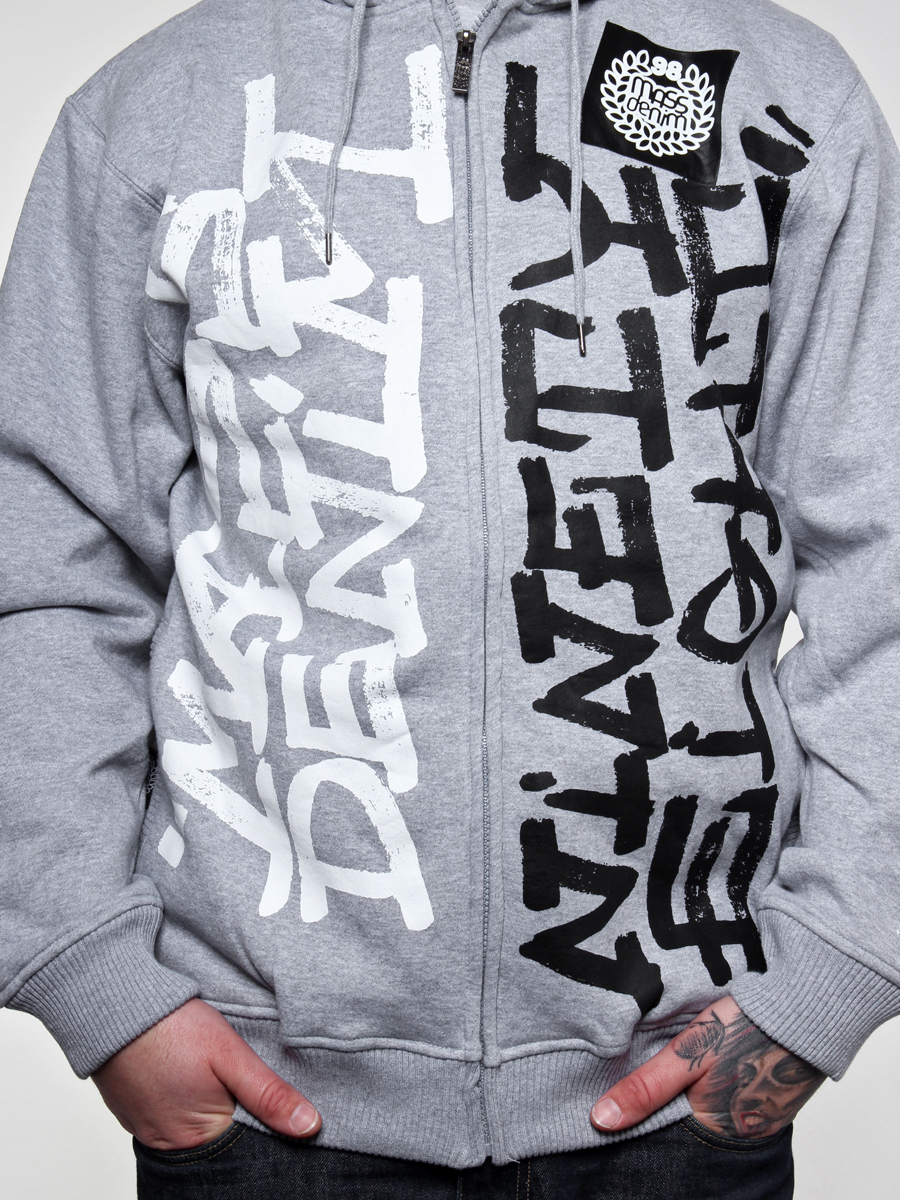 Bluza z kapturem Mass Go West ZHD (szara)