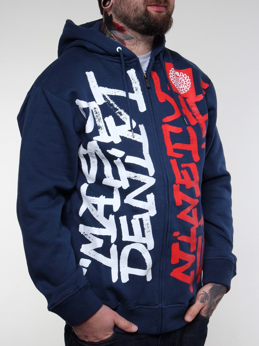 Bluza z kapturem Mass Go West ZHD (granatowa)