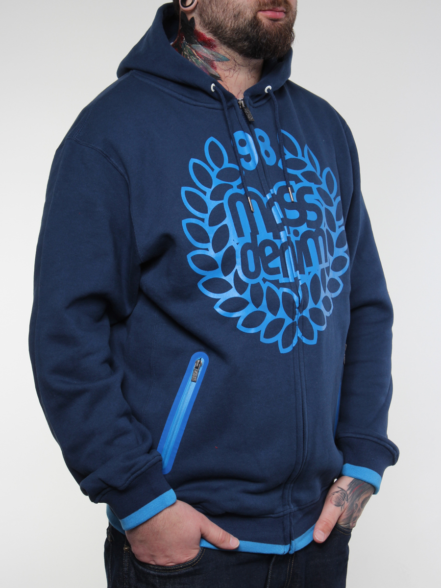 Bluza z kapturem Mass Base 011 ZHD (granatowa)