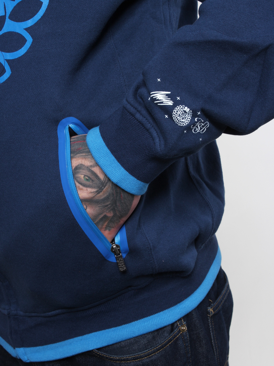 Bluza z kapturem Mass Base 011 ZHD (granatowa)