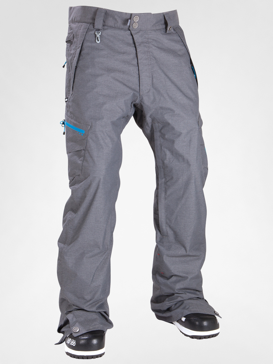 Męskie Spodnie snowboardowe 686 Plexus Plasma - Houndstooth (gunmetal)