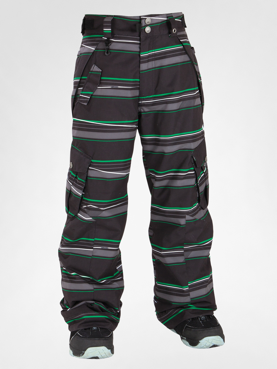 Dziecięce spodnie snowboardowe 686 Boy's Smarty Og Cargo - Stripe (black)